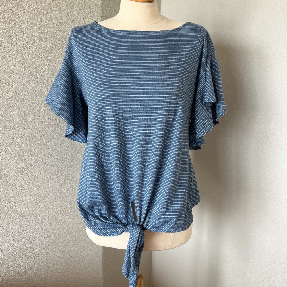 Never worn Max Studio flutter sleeve top